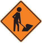 Temporary Traffic Warning Aluminum Signs